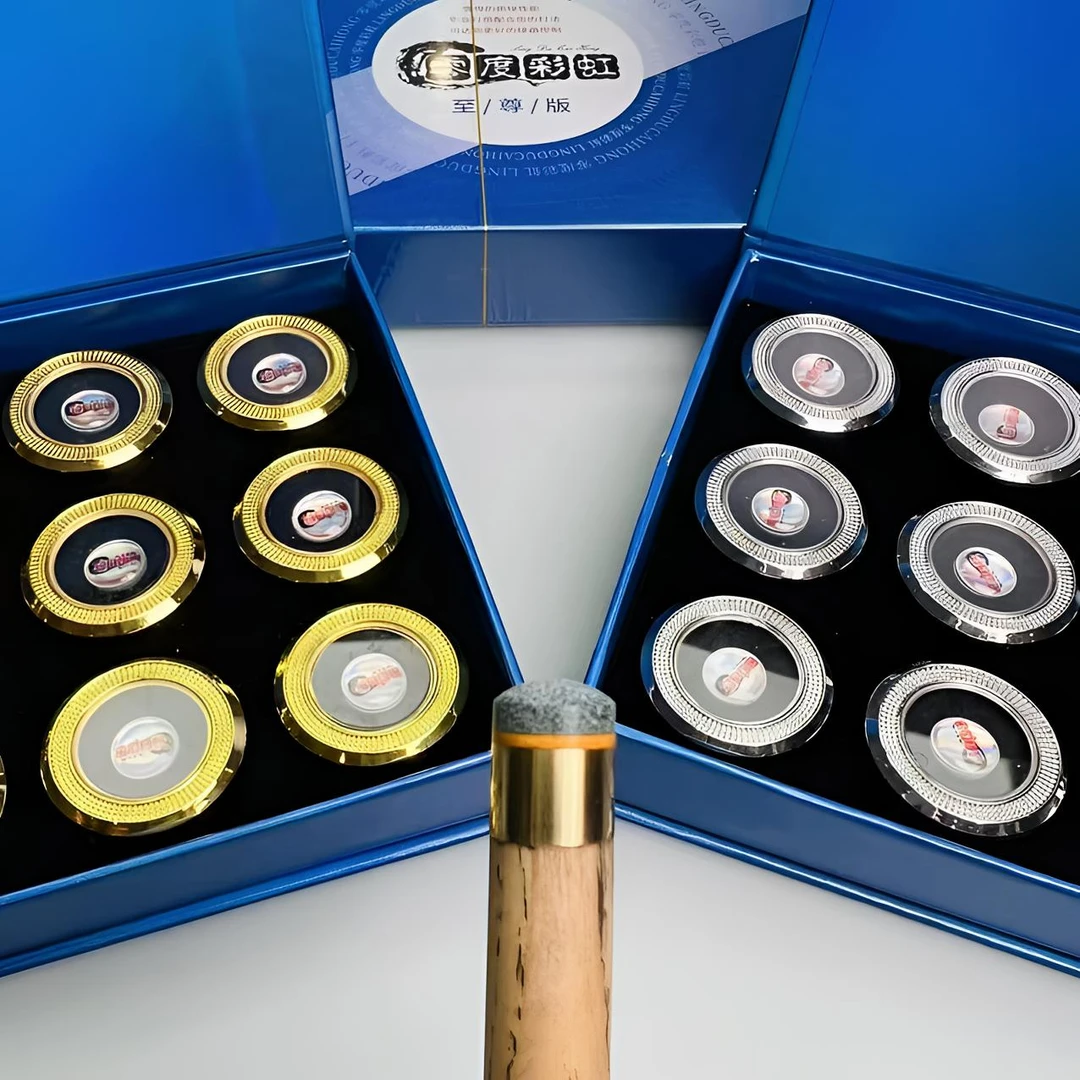 台球杆至尊皮头单层职业级中式黑八杆头小头11毫米斯诺克枪头配件