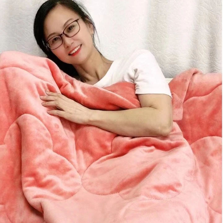 法兰绒被子学生单人宿舍双人加绒冬被春秋被加厚保暖