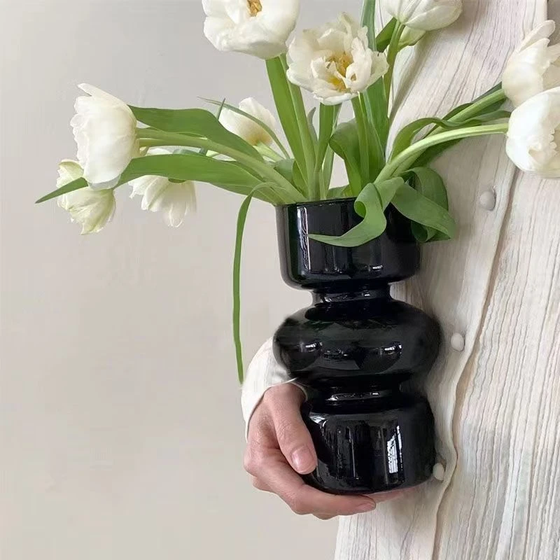 ins风轻奢小众高级感客厅小众桌面摆件插花水培鲜花百搭简约家居