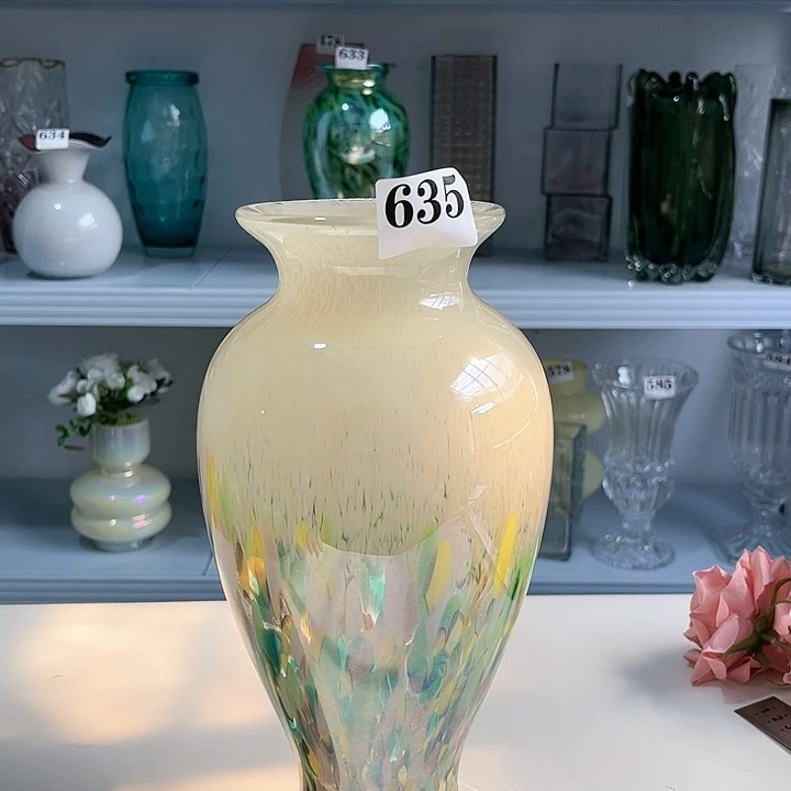 635高30口10新中式琉璃花瓶，