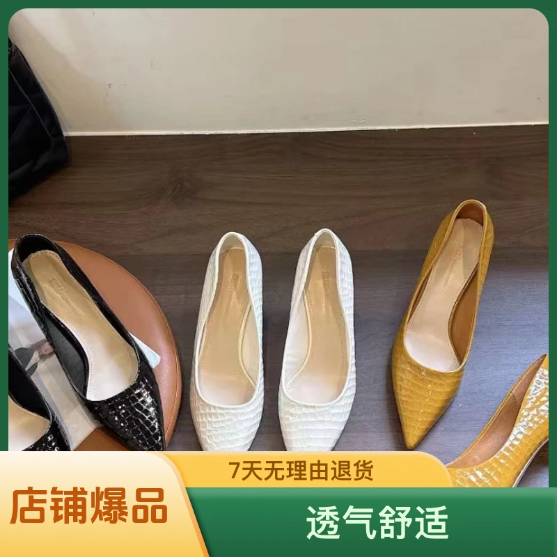 新款(一见钟情)时尚百搭浅口细跟女鞋气质法式高跟鞋789-10