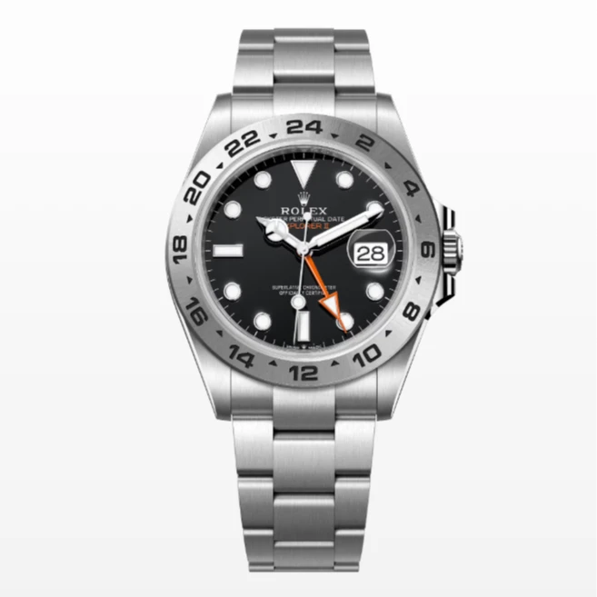 99新 Rolex/劳力士 226570/42表径黑盘探险家/24年全套男士腕表