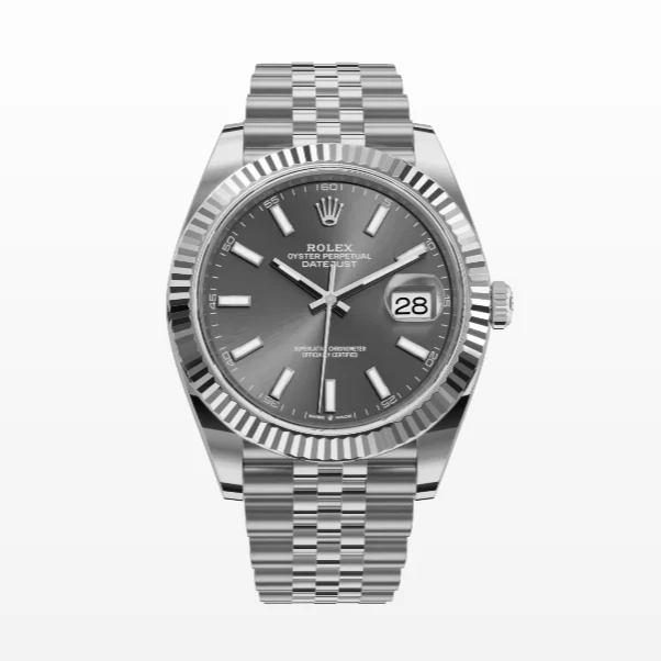 99新 Rolex/劳力士 日志126334/灰盘条刻/41表径/25年全套腕表