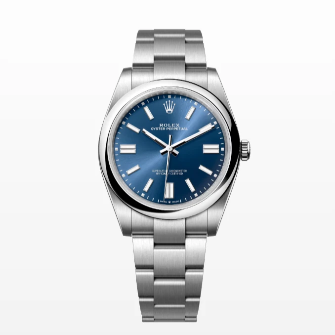 99新 Rolex/劳力士 124300/41表径蓝盘恒动/24年全套男士腕表