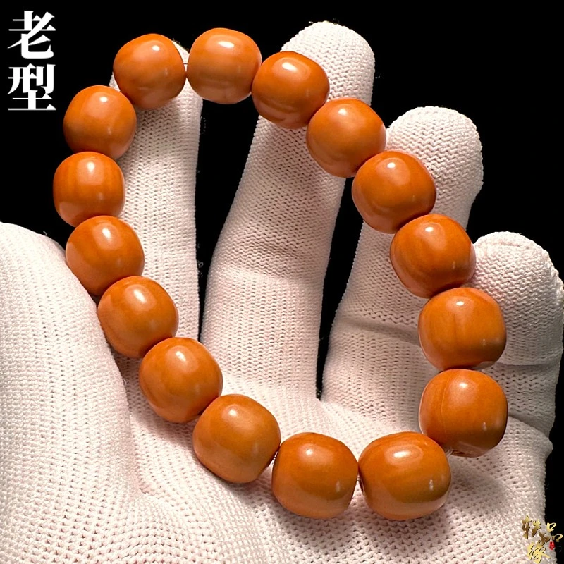 高端老型猴头手串男款盘玩直切桶珠精品原皮文玩核桃雕刻收藏级
