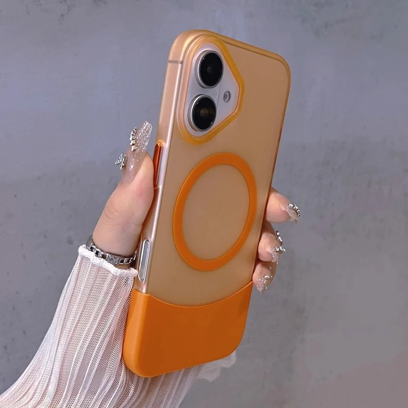 适用iphone16手机壳苹果16pro保护套16promax男女士磁吸透明创意