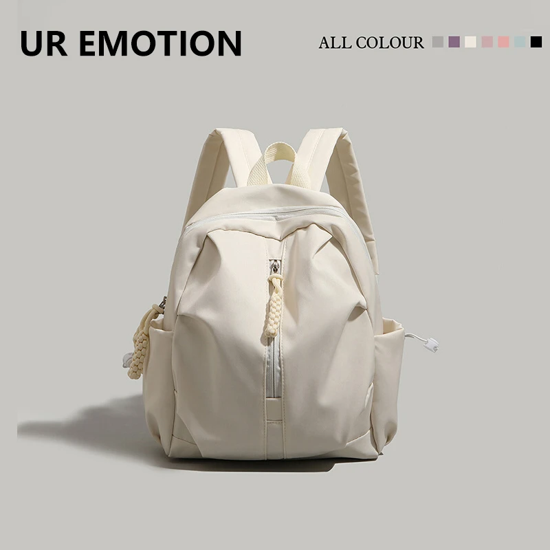 日系双肩包2025新款女大学生书包大容量双肩包女小背包