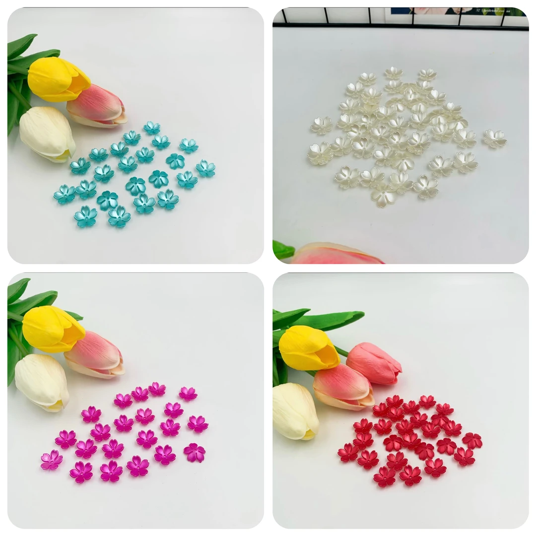 【小蚂蚁饰品】15mm樱花花瓣手工五叶花瓣樱风古风发簪配件材料
