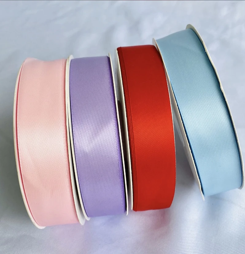 【小蚂蚁饰品】 2.5宽50码双面加密缎带涤纶带
