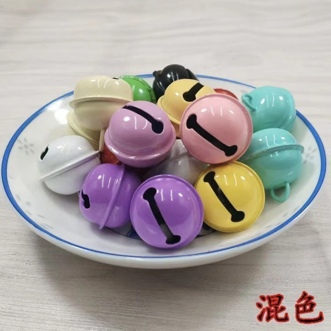 【小蚂蚁饰品】22mm糖果色烤漆金属小铃铛diy配饰钥匙扣配件