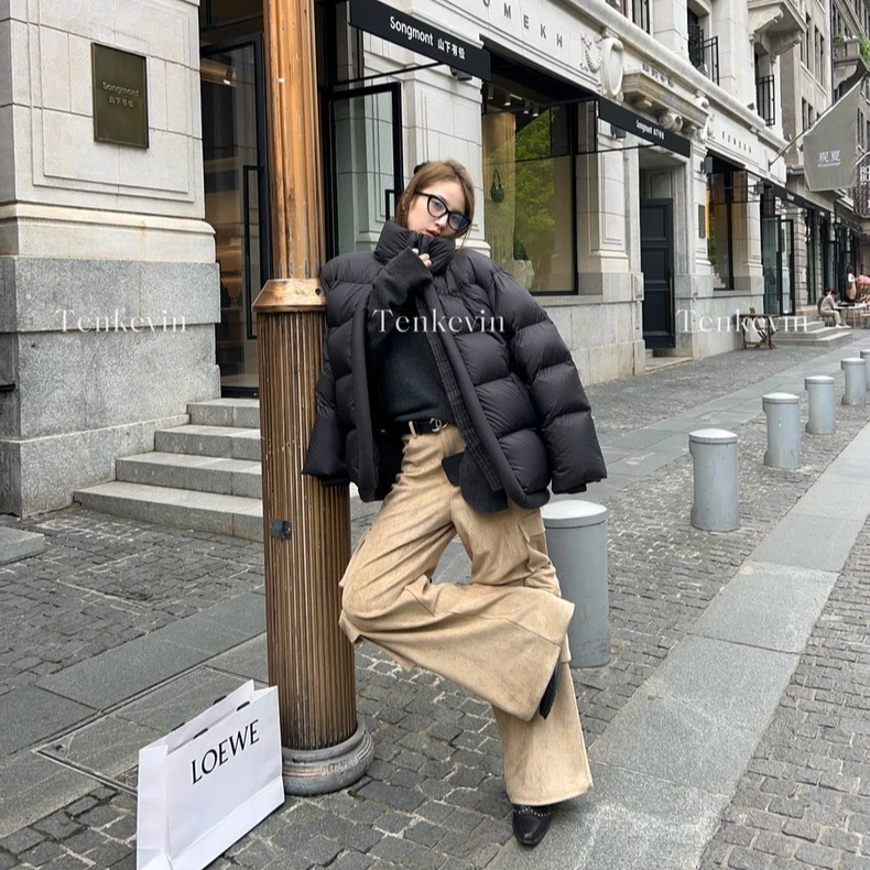 SS短款韩版百搭中长款加厚鹅绒服