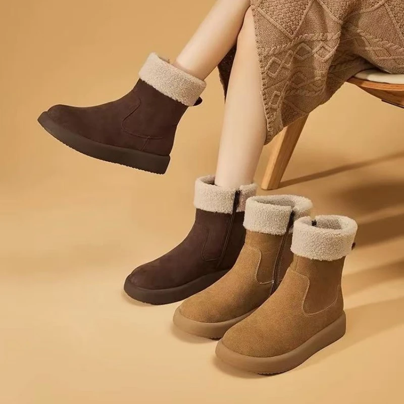 2024新款加绒百搭舒适洋气短靴0033