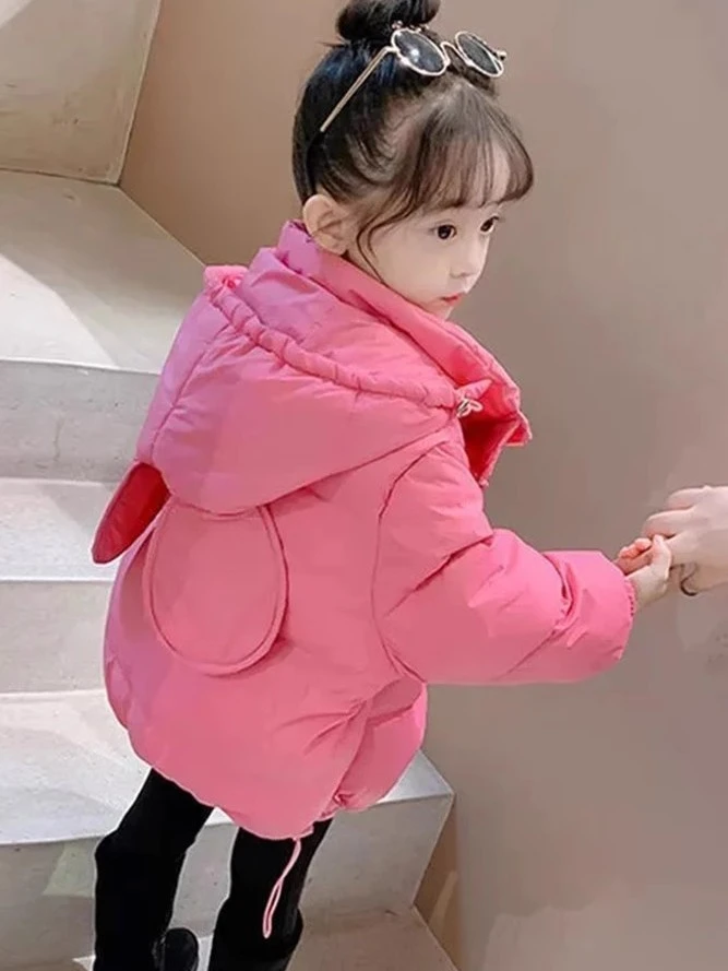 女童棉服冬装2023韩版新款小女孩洋气加厚棉衣外套儿童时尚棉袄潮