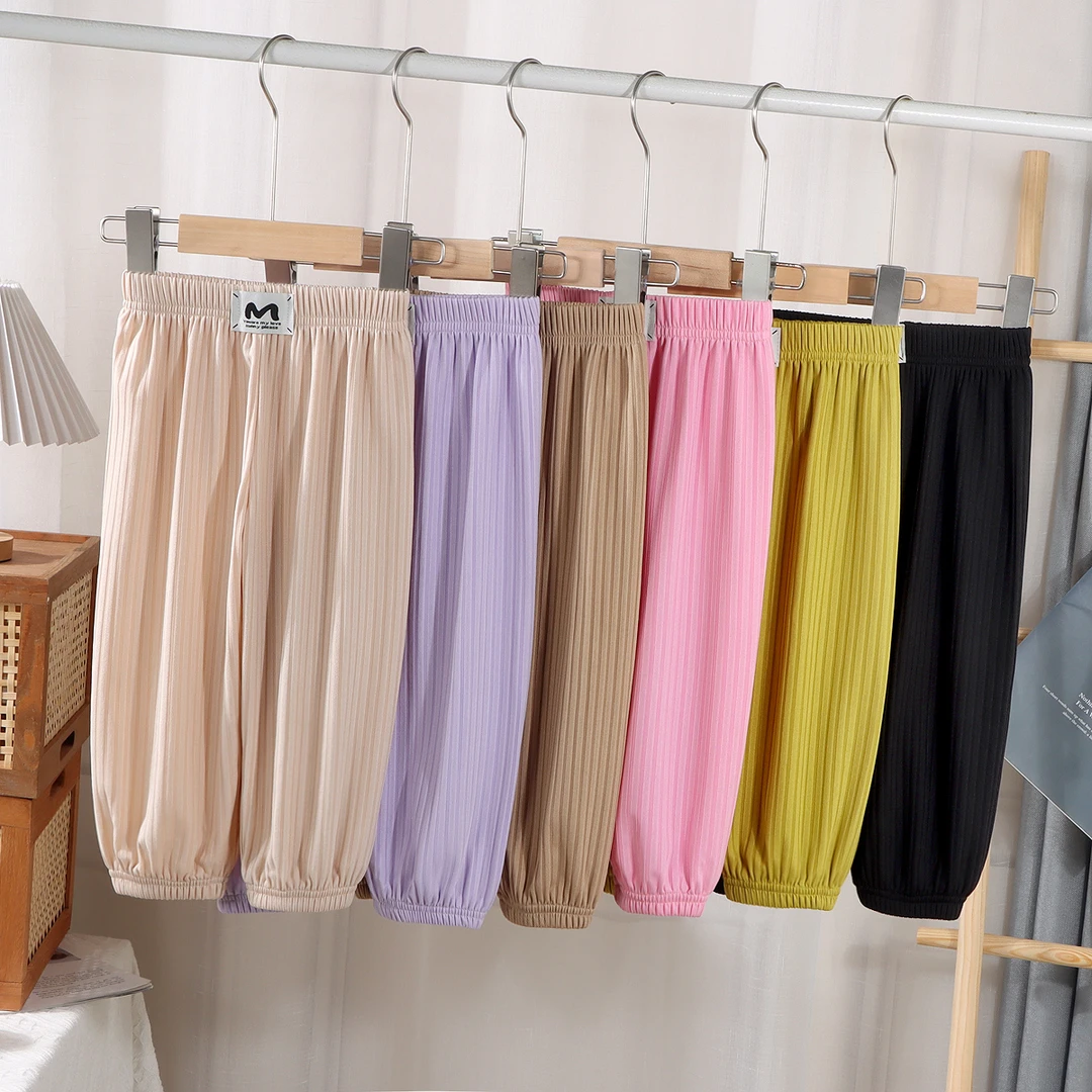 儿童防蚊裤夏季抖抖裤男童女童薄款洋气百搭束脚裤休闲宽松长裤子