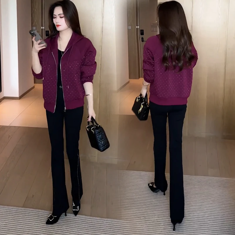 时尚休闲短款外套女2024秋季新款宽松洋气显瘦小个子百搭夹克上衣