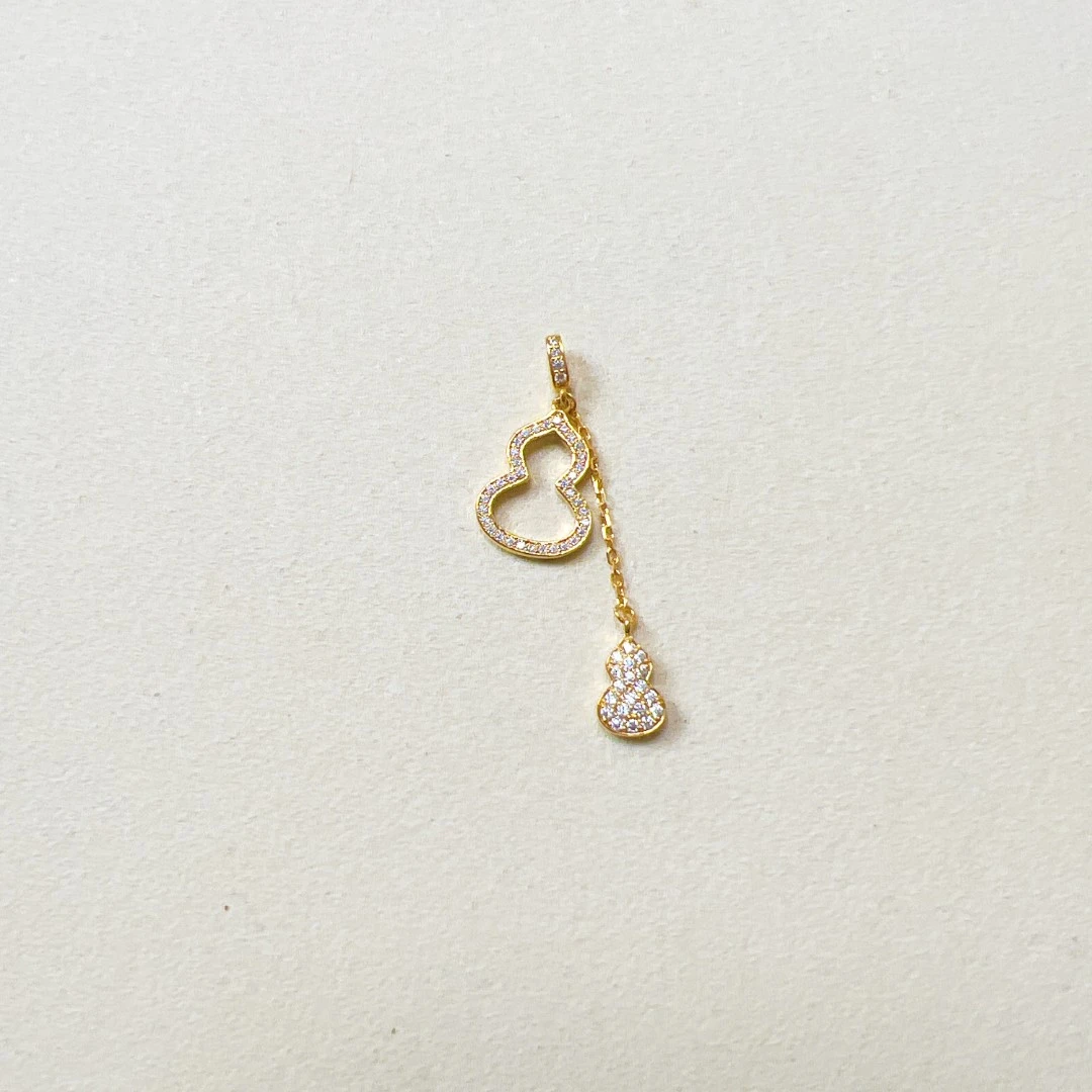 云珑珠宝甄选 足金999 葫芦流苏吊坠 总重出售