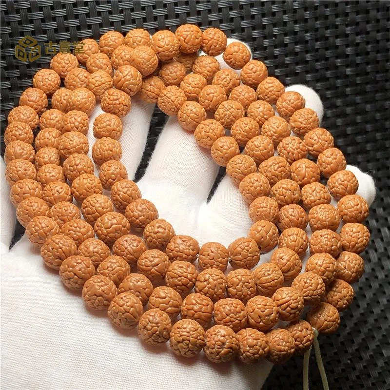 龙鳞纹小金刚菩提子108颗手串男女士原生态脖挂手作金刚菩提手串