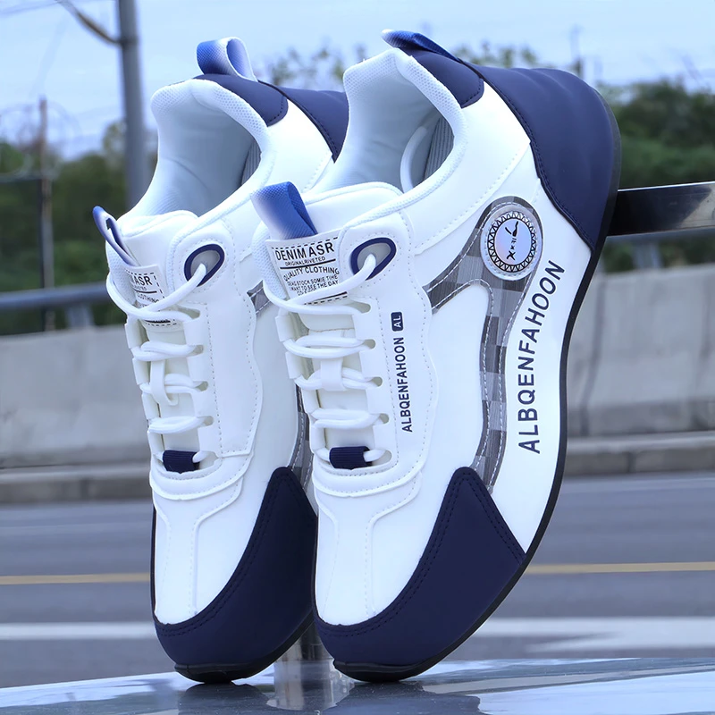 运动鞋男鞋秋冬款时尚男士休闲鞋学生轻便跑步鞋防水厚底老爹鞋子