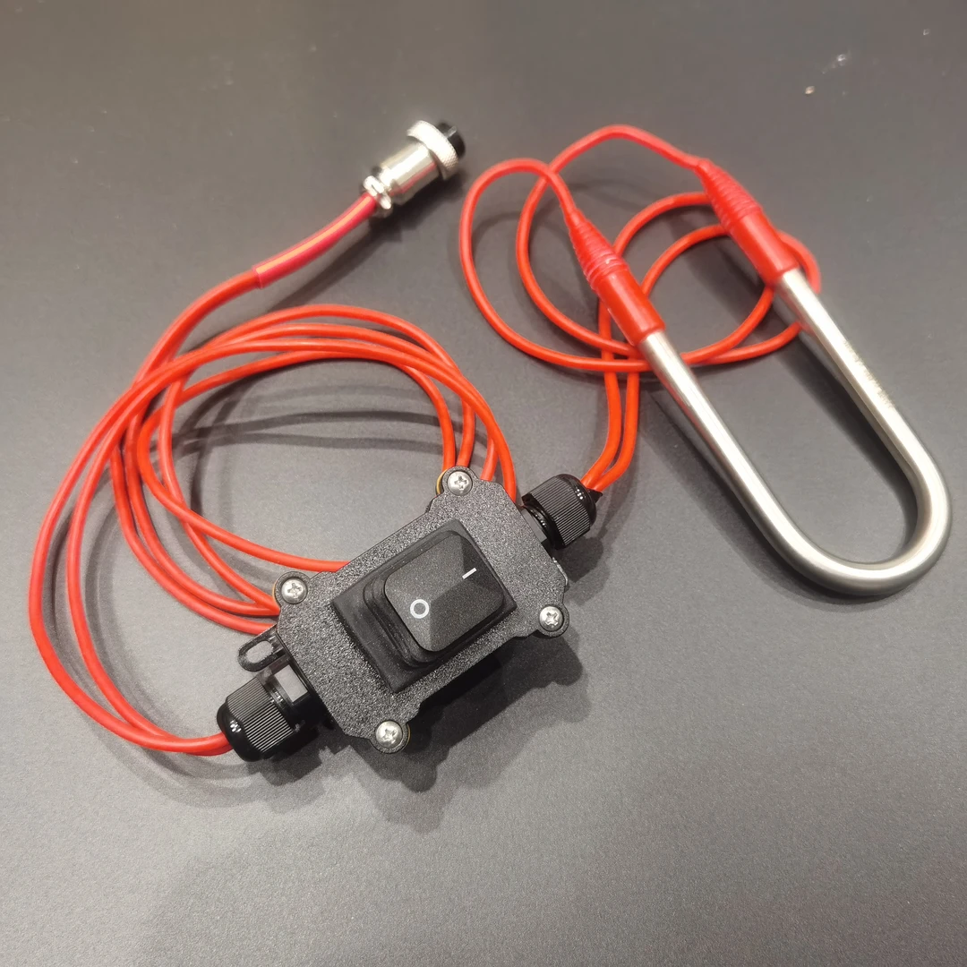 钓鱼加热器 加热棒 钓鱼热得快钓鱼专用热水器大华锂电适配插头