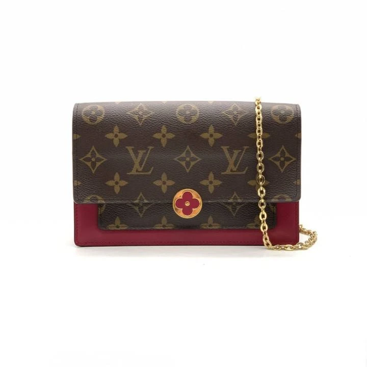 99新 LouisVuitton/路易威登 牛奢网/LV/红色小花woc/女士奢侈