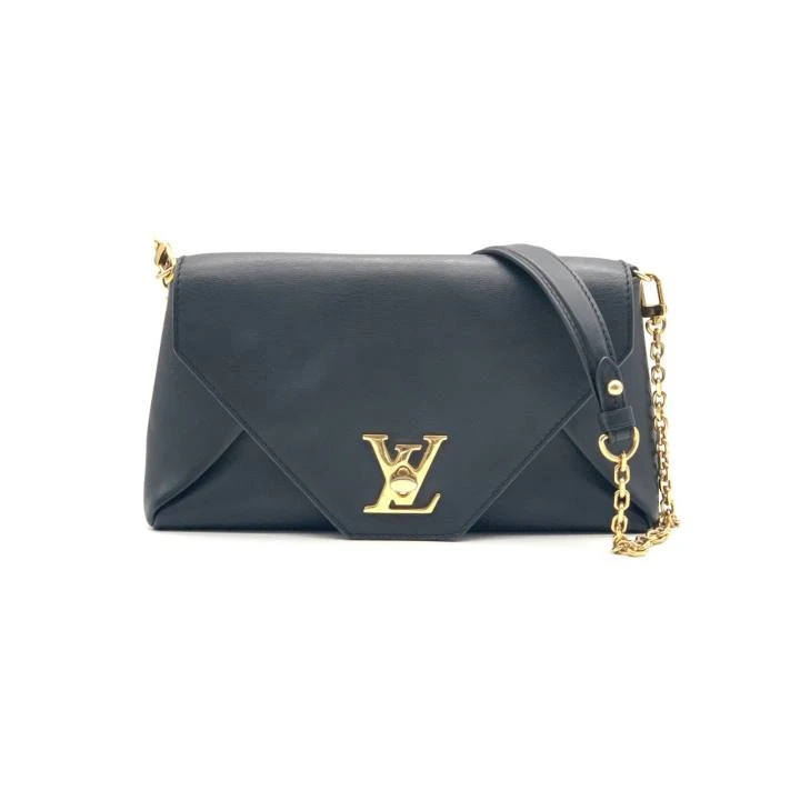 95新 LouisVuitton/路易威登 牛奢网/LV黑金信封包/女士斜挎包