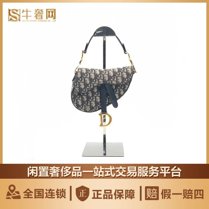 99新 DIOR/迪奥 牛奢网双十一/ dior老花马鞍包 小号