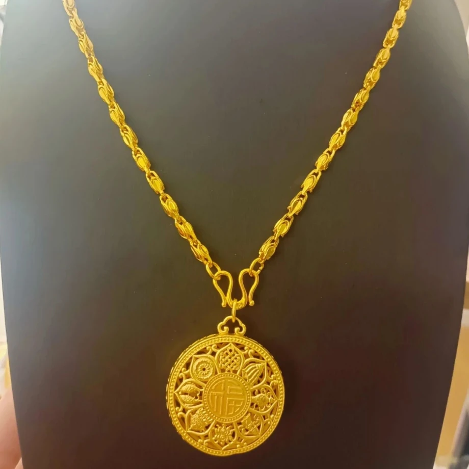 合金吊坠 精工小凤尾配八宝罗盘吊坠时尚百搭