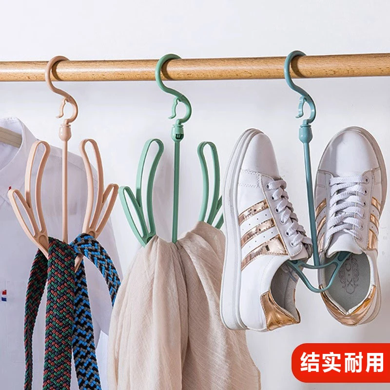 创意防风双钩阳台晒鞋架多功能挂鞋子的晾鞋架挂钩晾鞋架子晾晒架