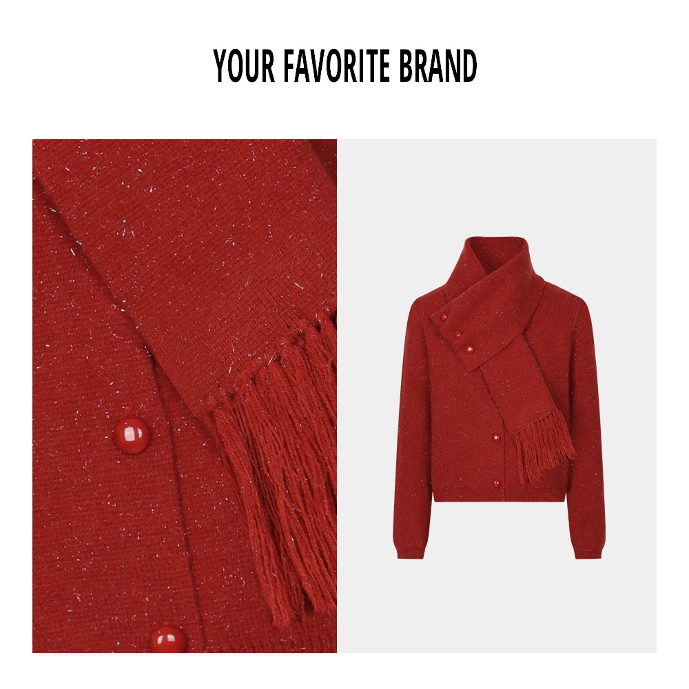 【费尔岛】门店上新时尚气质显瘦针织上衣G25320090