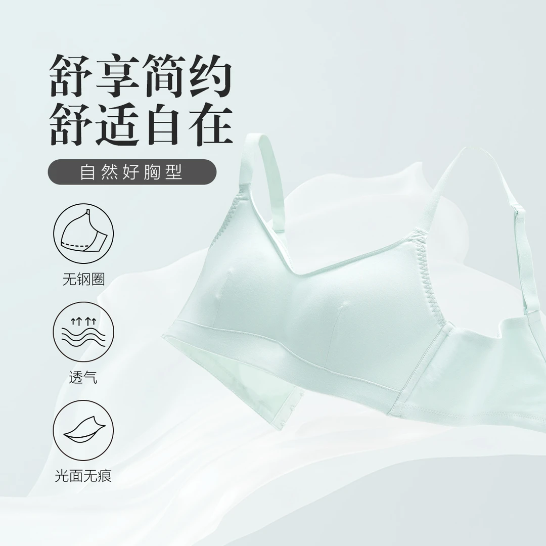 【奥莱专属，断码清仓】安莉芳无钢圈内衣女舒适大胸显小文胸EBW1058