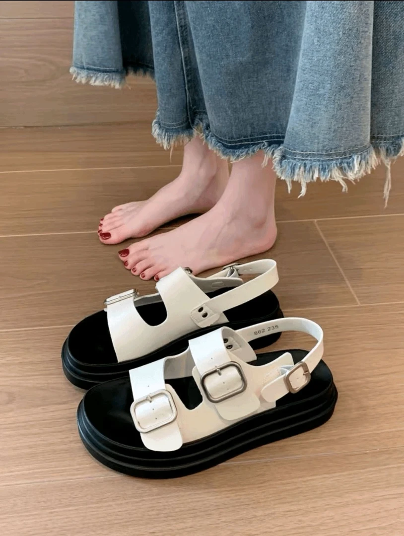 862夏季情侣学生时尚百搭休闲新款外穿罗马仙女风凉鞋网红爆款862