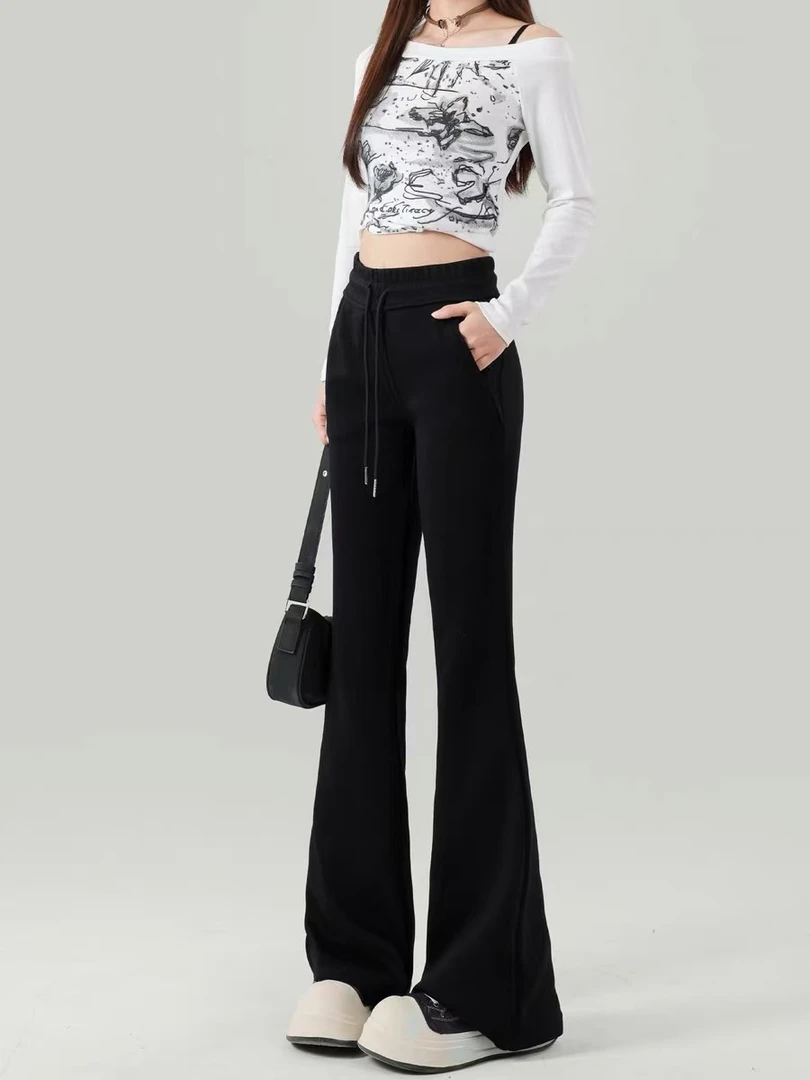 谜＃ 微喇叭休闲卫裤