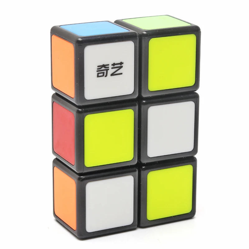 奇艺123魔方一阶1层三阶专业灵活异形实色贴片儿童初学用益智玩具