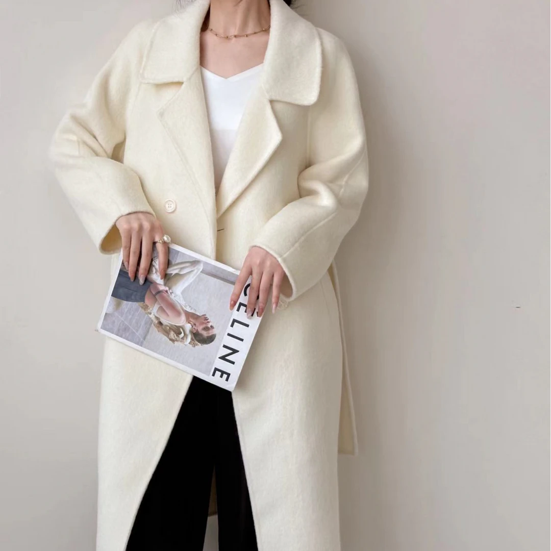 【香香专属】“云素风裳”气质魔鬼大衣绵羊毛大衣8016（退货补运费）