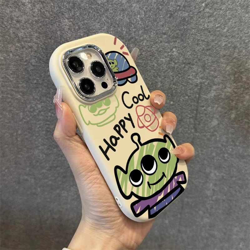 肤感马卡龙涂鸦光年适用苹果15手机壳iphone13/14promax防摔12/11