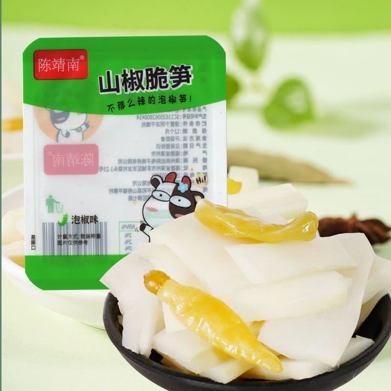 山椒脆笋泡椒笋片嫩笋网红休闲零食开袋即食脆爽笋尖脆嫩开胃即食