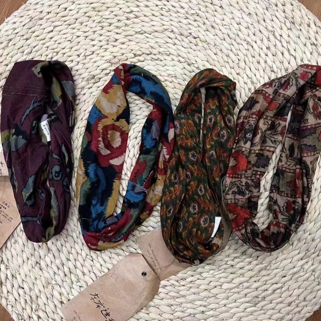 左岸迷香 果儿坊【头巾】时尚 百搭 复古 印花 文艺 0032