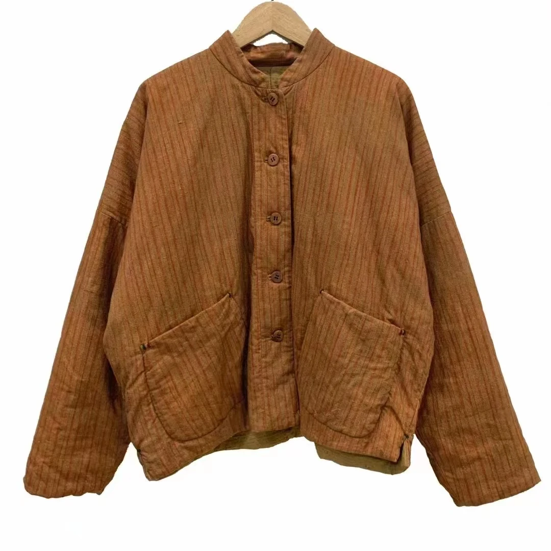 左岸迷香 原创设计【短外套】条纹休闲外套 舒适百搭 8023