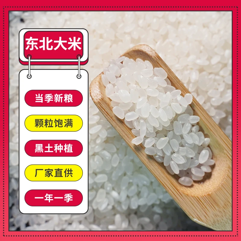 溢田东北大米5斤寒地黑土种植寿司米粥米煮饭粳米软糯清香营养