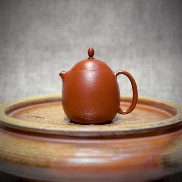 潮简正品 谢思博 文旦壶 100-180cc 潮州手拉朱泥壶 全手工紫砂壶