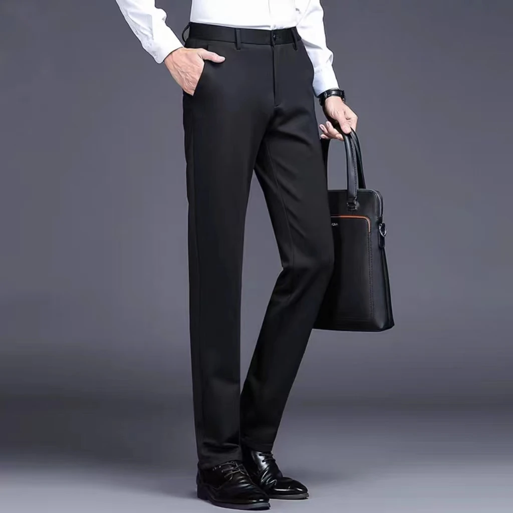 HFJQ秋冬新款季休闲商务时尚经典百搭男士休闲长款西裤（20008）