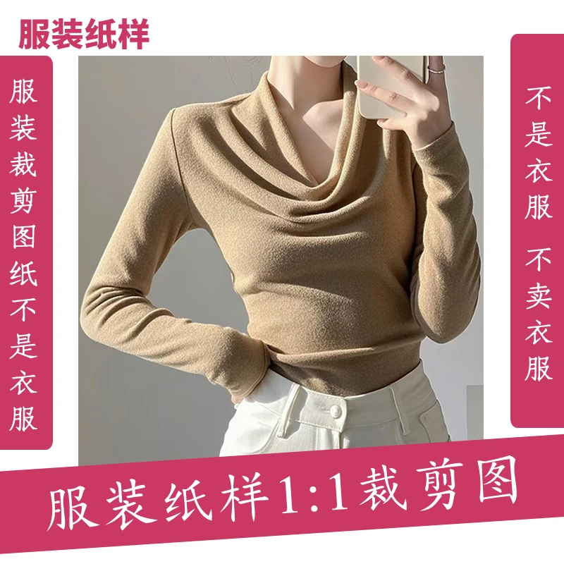5655【不是衣服】定制款服装纸样裁剪图纸显瘦套头小衫缝纫纸样
