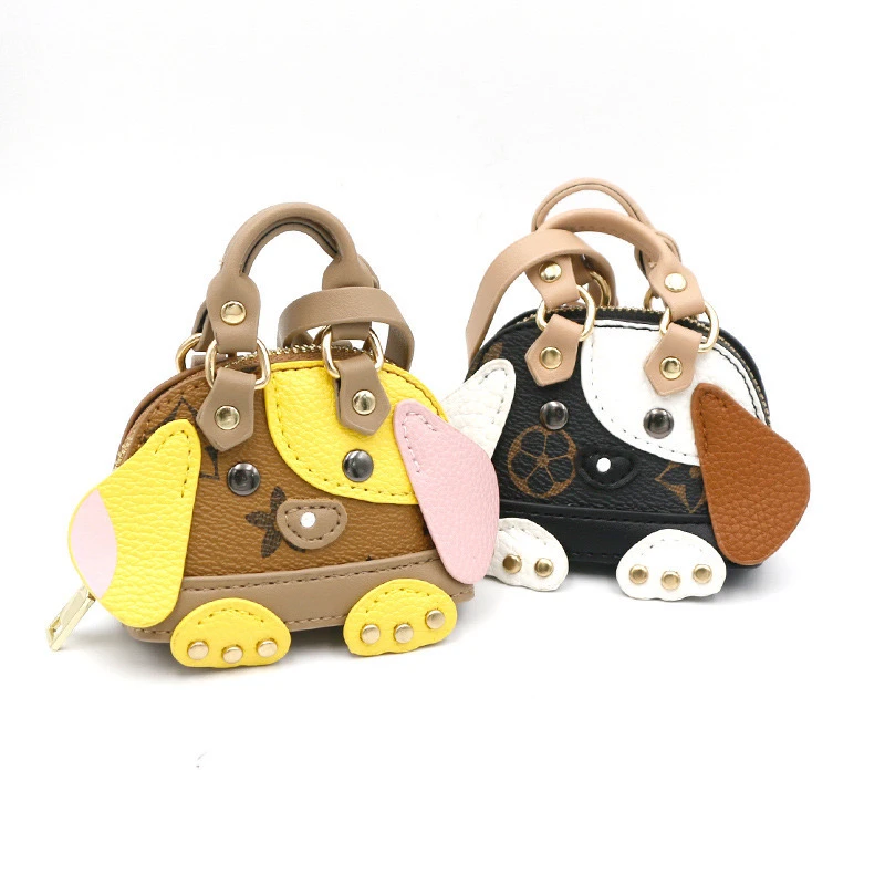 迷你耳机包百搭挂件零钱包老花耳机包女生可爱创意房子耳机包