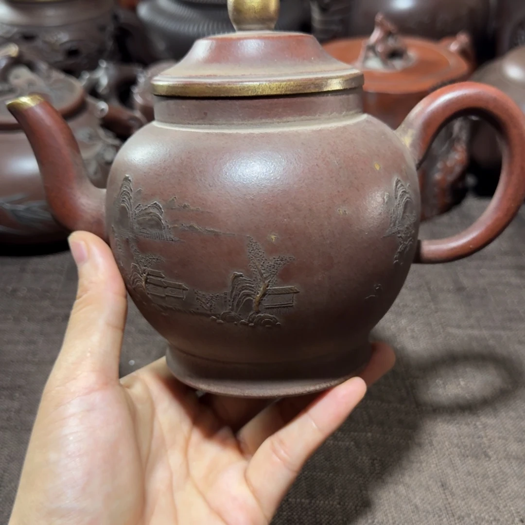 泥塑若****回手工制作紫砂