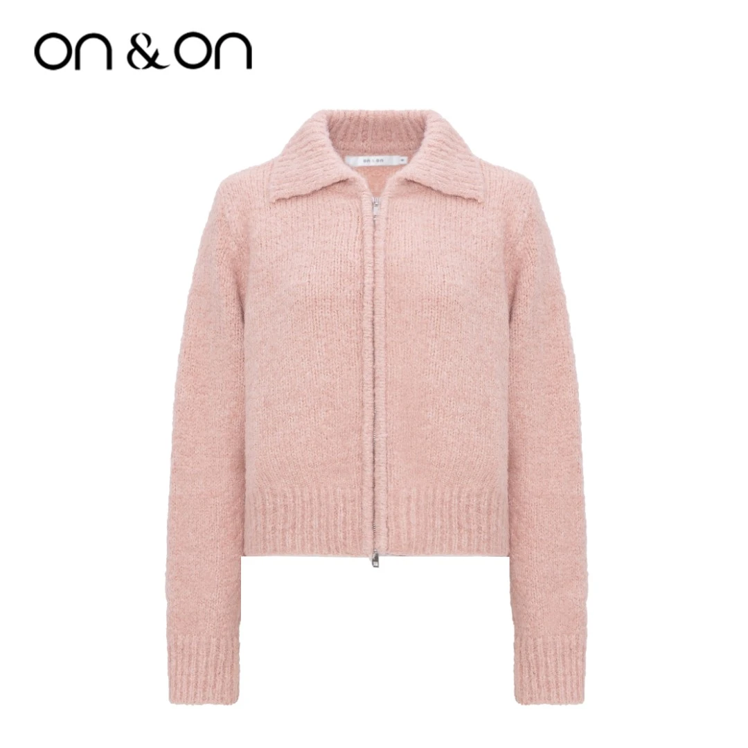 ON&ON/安乃安23秋冬韩版女时尚廓形圈圈毛大领外套-N2AU51066