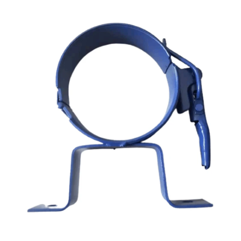 散装水泥罐车配件卸料管固定托卡抱箍管夹粉罐车放料管闭口抱卡