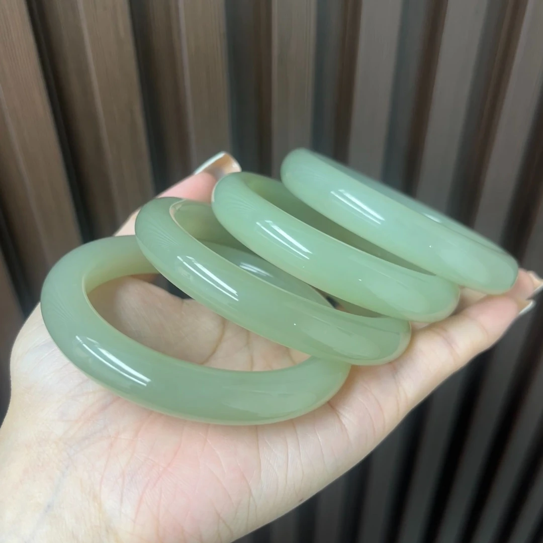 天然和田玉精品冰晴水手镯多样性发货拍一发一70