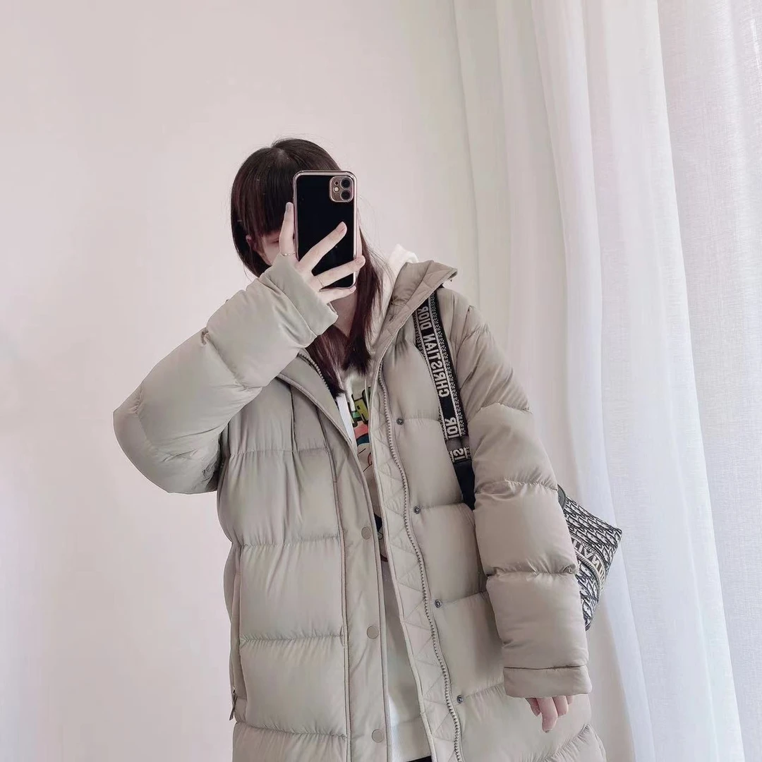 【思思专属】2023潮流时尚休闲新款加厚秋冬百搭保暖长款鹅绒服