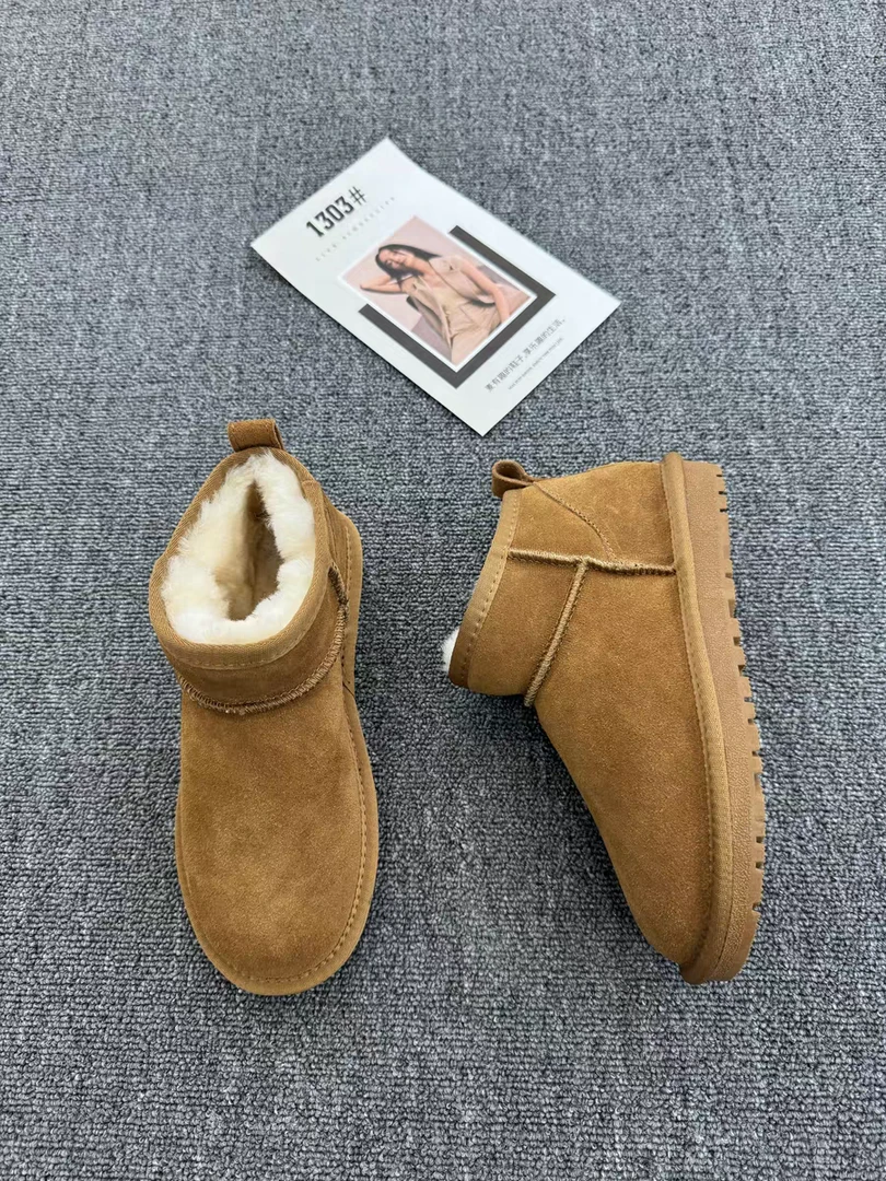 喜柿-【雪地棉】24冬新款雪地棉加绒加厚一脚蹬休闲棉鞋