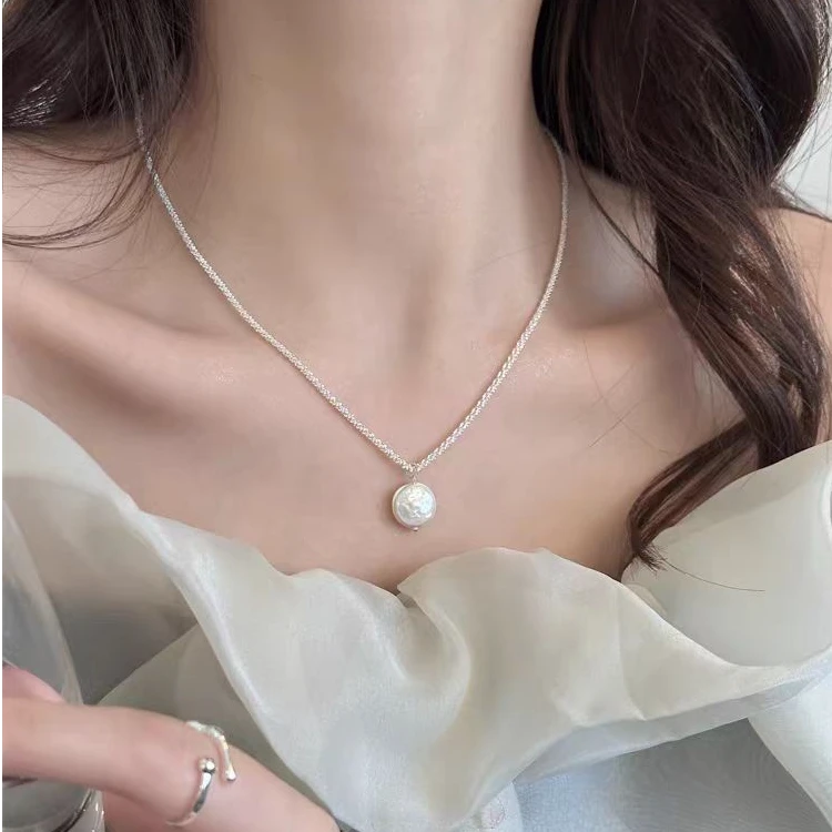 钛钢项链 简约银色项链女2024新款爆款轻奢小众气质锁骨链颈链